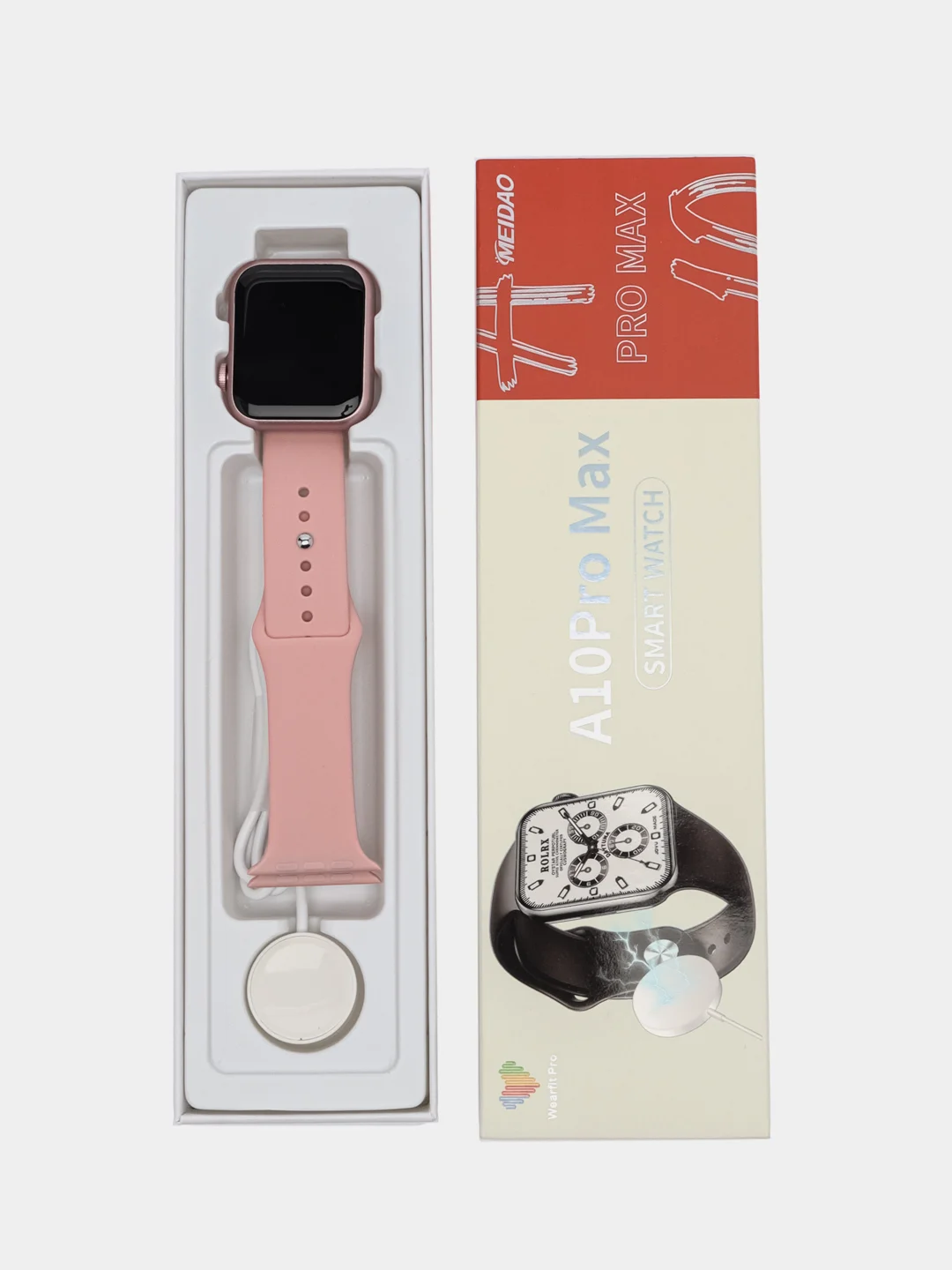 Розовый умные часы Smart Watch A10 Pro Max