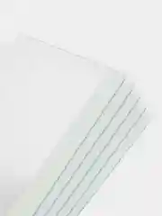 Карман для стенда А5 со скотчем, белый кант, плоский, прозрачный, вертикальный 5 шт