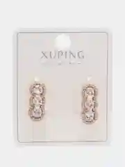 Золотой серьги Xuping гипоаллергенный медицинский сплав