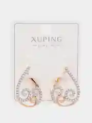 Золотой серьги XUPING гипоаллергенный медицинский сплав