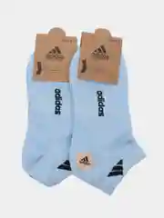 Голубой комплект носков adidas, 2 пары