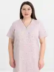 Конфетный сорочка длинная женская, большие размеры