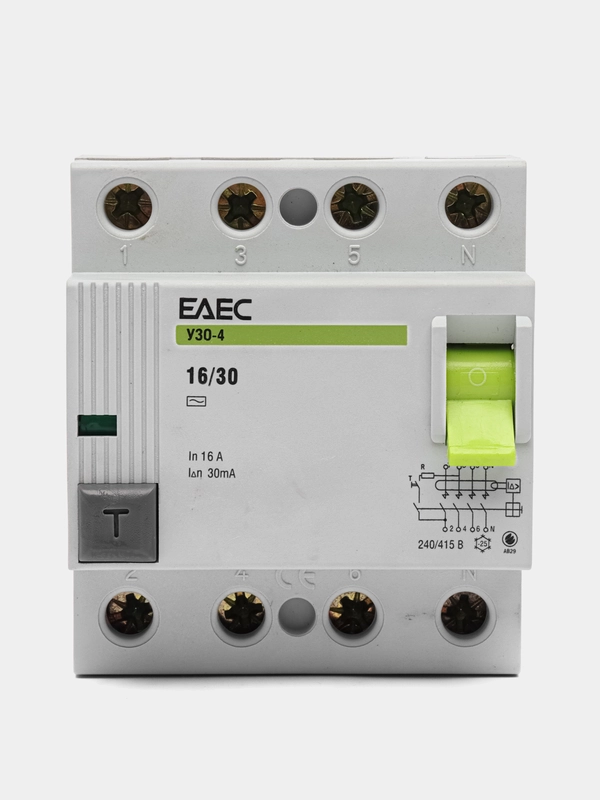 УЗО 16A 30mA 4р EAEC- Автомат дифференциальной защиты