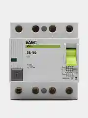 УЗО 25A 100mA 4р EAEC- Автомат дифференциальной защиты