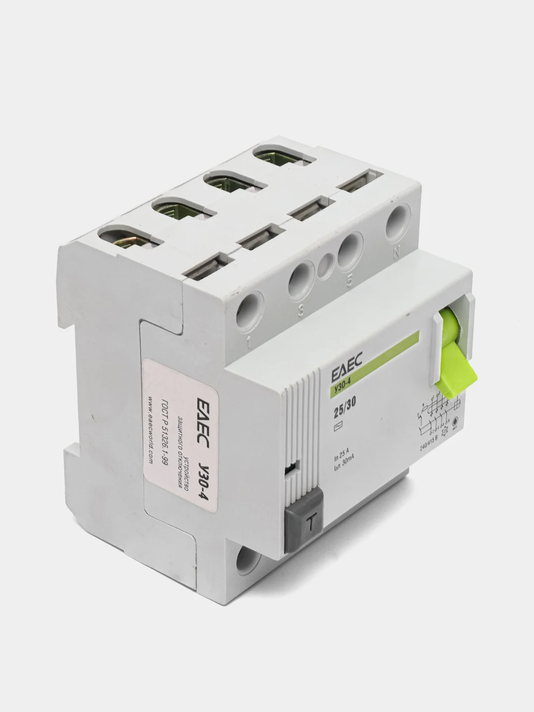 УЗО 25A 30mA 4р EAEC- Автомат дифференциальной защиты