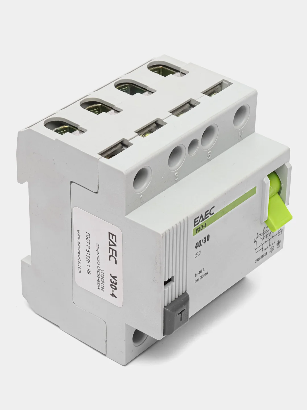 УЗО 40A 30mA 4р EAEC- Автомат дифференциальной защиты