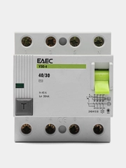 УЗО 40A 30mA 4р EAEC- Автомат дифференциальной защиты