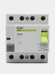 УЗО 63A 30mA 4р EAEC- Автомат дифференциальной защиты