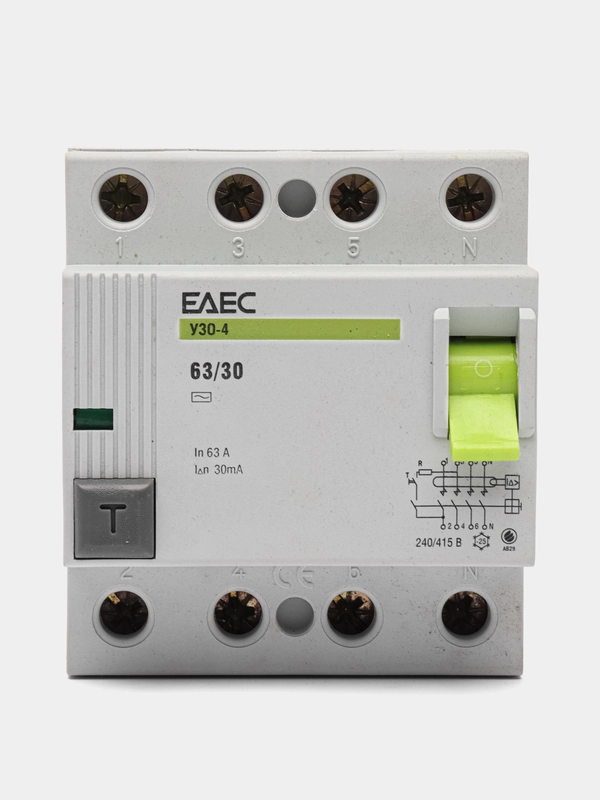 УЗО 63A 30mA 4р EAEC- Автомат дифференциальной защиты