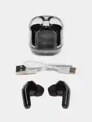 Наушники беспроводные Air31, TWS, вакуумные, BT 5.0, 45/230 мАч, прозрачные, чёрные