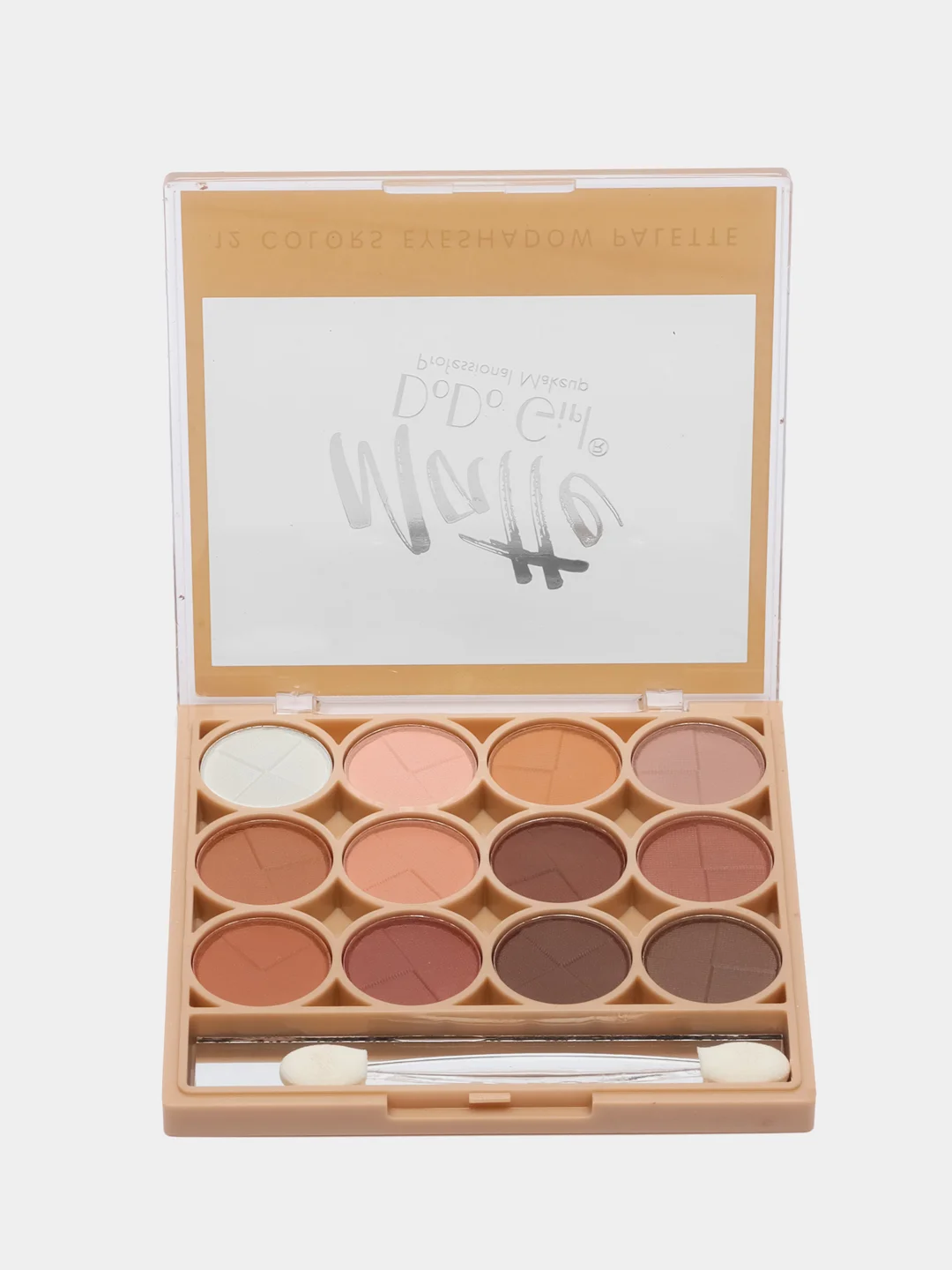 Бежевый палетка матовых теней для век DoDo Girl Matte Eyeshadow, 12 цветов