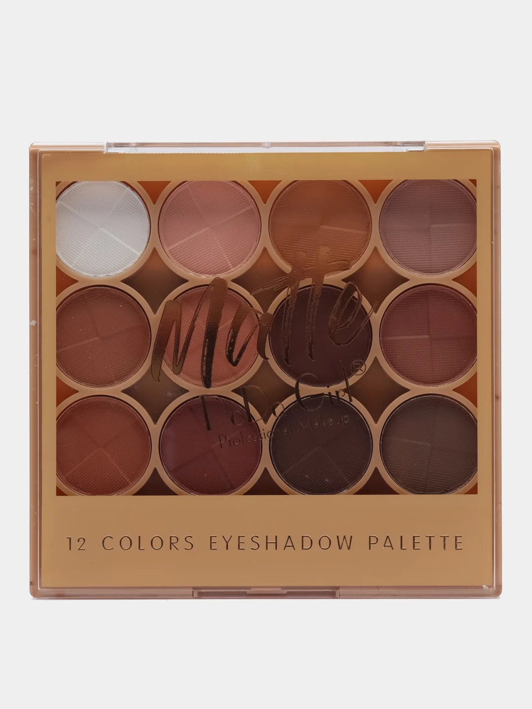 Бежевый палетка матовых теней для век DoDo Girl Matte Eyeshadow, 12 цветов