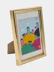 Золотой фоторамка со стеклом, 10 x 15, А6, пластиковая