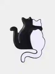 Угольный значок - брошь, пин металлический