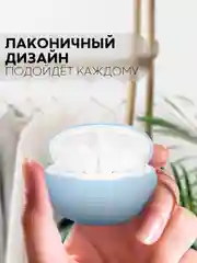 Небесно-голубой чехол на Huawei FreeBuds 5i для беспроводных наушников КАРТОФАН силиконовый, матовый, тонкий