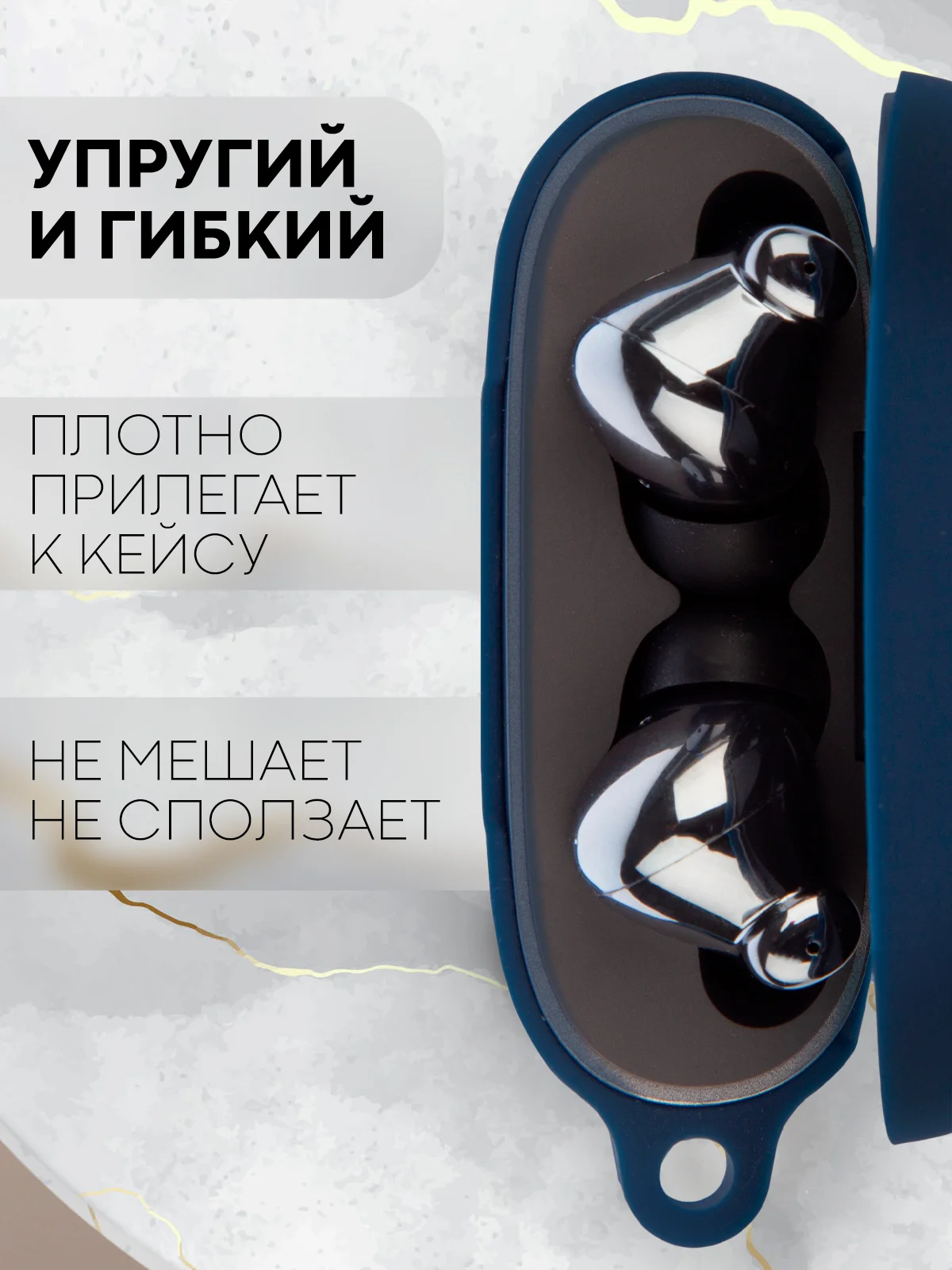 Тёмно-зелёный чехол на Honor Choice Earbuds X3 для беспроводных наушников КАРТОФАН силиконовый матовый