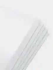 Карман для стенда А4 со скотчем, белый кант, плоский, прозрачный, вертикальный 5 шт
