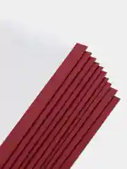 Карман для стенда А4  со скотчем, бордовый кант, плоский, прозрачный, вертикальный 10 шт