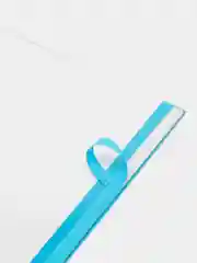 Карман для стенда А4 со скотчем, голубой кант, плоский, прозрачный, вертикальный 10 шт