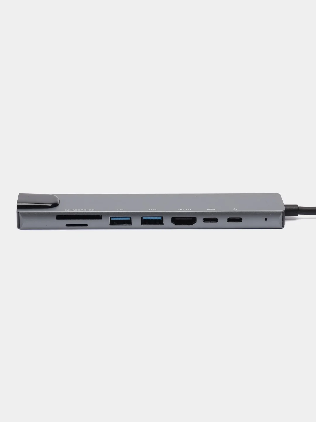 Хаб 8 в 1, Type C Thunderbolt 3, RG45, SD,TF, HDMI, USB 3.0/2.0, Разветвитель / Переходник