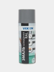 Эмаль аэрозоль, универсальная, алкидная, VIXEN, RAL 7046, темно-серая, 520 мл