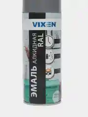 Эмаль аэрозоль, универсальная, алкидная, VIXEN, RAL 7046, темно-серая, 520 мл