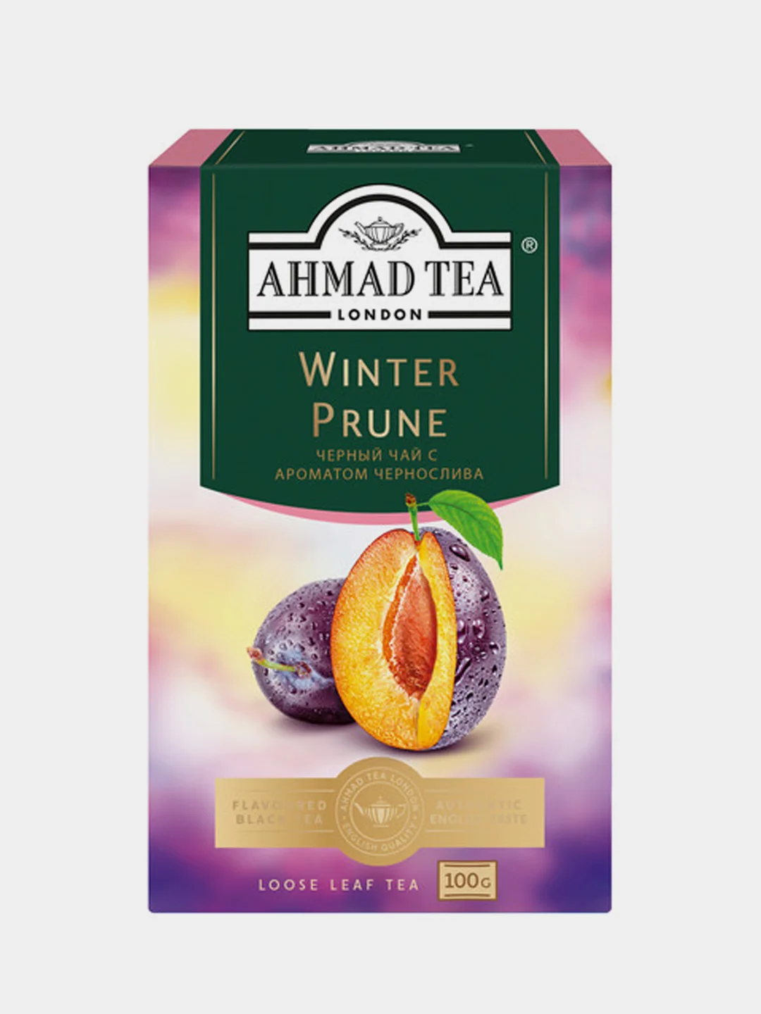 Чай черный Ahmad Tea "Зимний Чернослив", листовой, 100 г