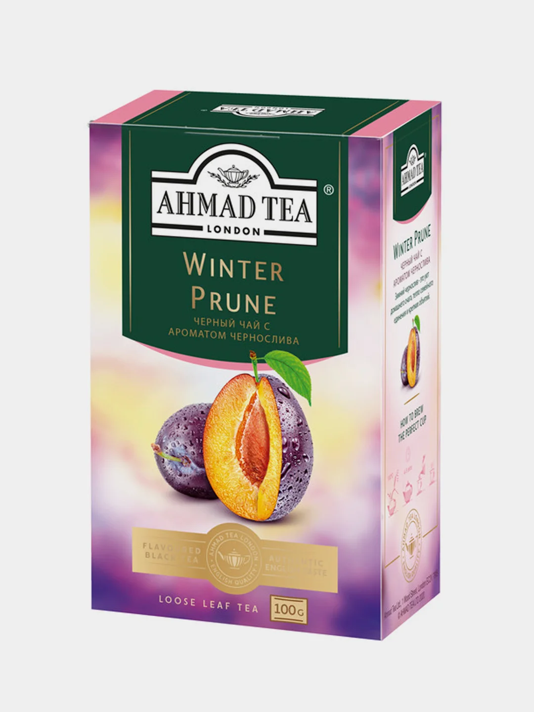 Чай черный Ahmad Tea "Зимний Чернослив", листовой, 100 г