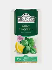 Чай травяной Ahmad Tea Mint Coctail, мята и лимон, 20 пакетиков х 1,5 г