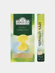 Чай черный Ahmad Tea Citrus Sensation, с ароматом лимона и лайма, 25 пакетиков х 1,8 г
