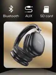 Черный наушники беспроводные Hoco W35 MAX Joy, полноразмерные, Bluetooth
