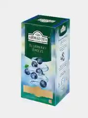 Чай зеленый Ahmad Tea Bluberry Breeze, с ароматом голубики, 25 пакетиков х 1,8 г