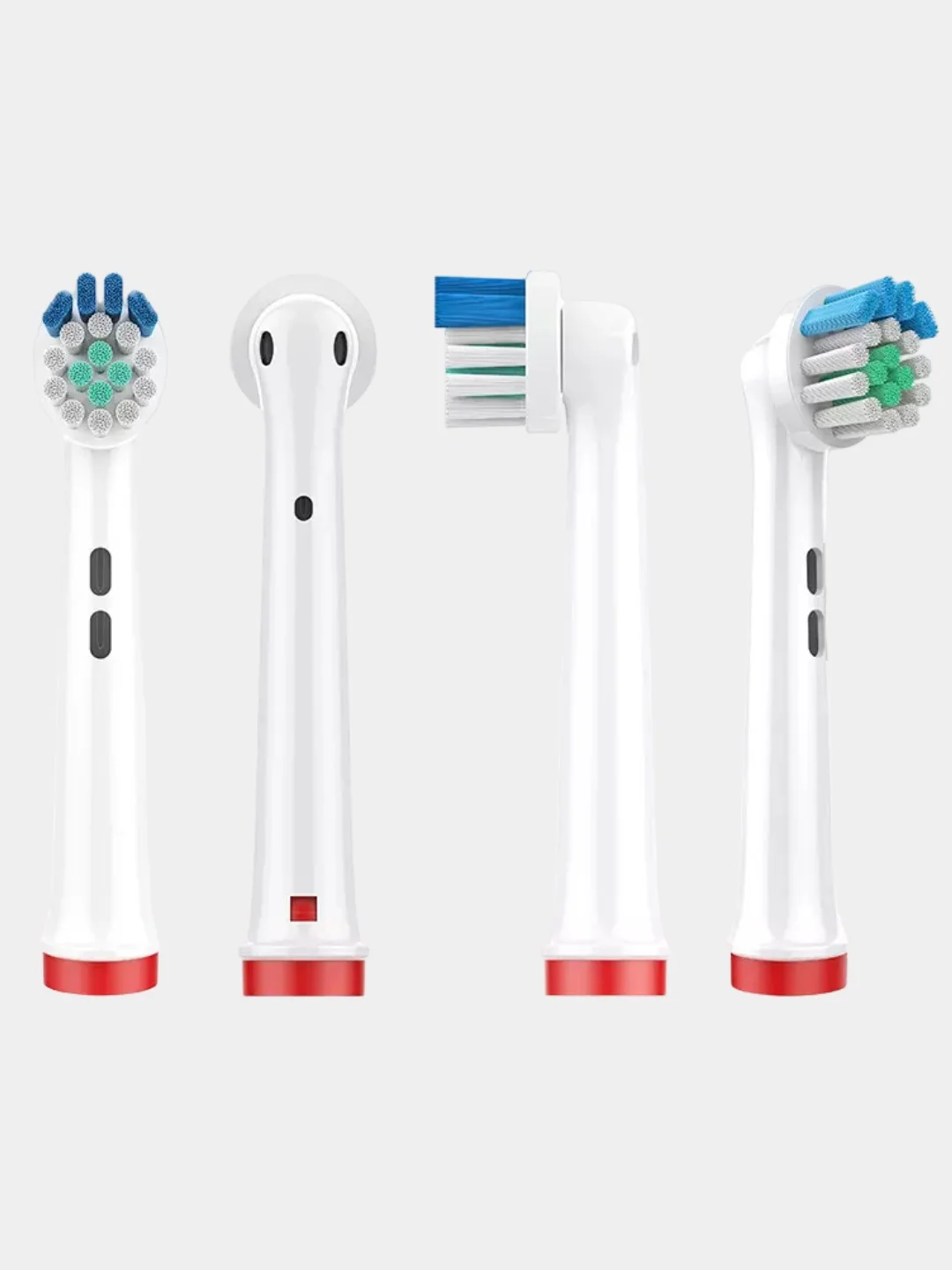 Серый насадки для электрической зубной щетки, совместимые с Oral-B, Braun, CS Medica, B.Well