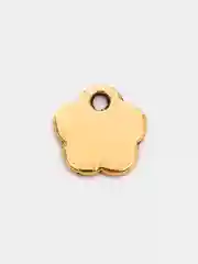 Золотой подвески для рукоделия, фурнитура "Hand made", бирки 40 штук, 8х8 мм, Color Si
