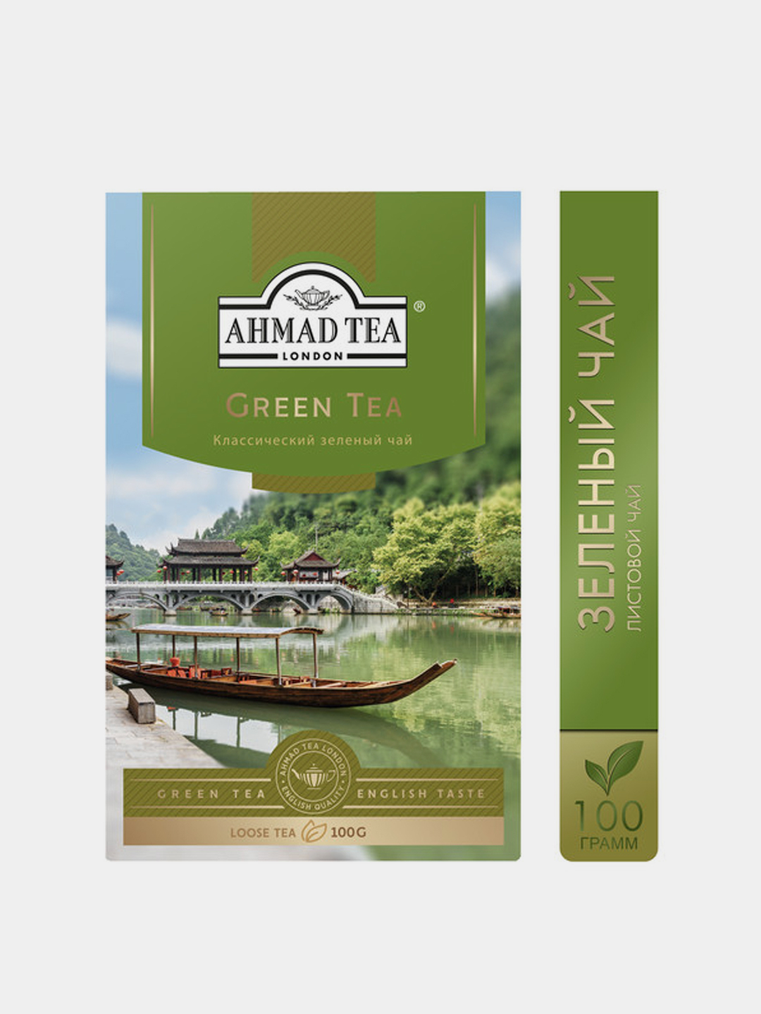 Чай зеленый Ahmad Tea Green, листовой, 100 г купить по цене 119 ₽ в  интернет-магазине KazanExpress