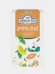 Чайный напиток травяной Ahmad Tea IMMUNE, лимон, имбирь и куркума, 20 пакетиков х 1,5 г