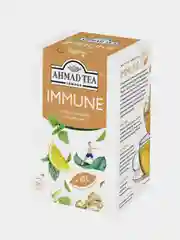 Чайный напиток травяной Ahmad Tea IMMUNE, лимон, имбирь и куркума, 20 пакетиков х 1,5 г