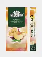 Чай черный Ahmad Tea Персик-Маракуйя, 25 пакетиков х 1,5 г