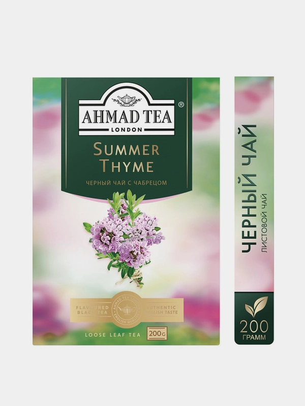Чай черный Ahmad Tea Летний Чабрец, листовой, 200 г