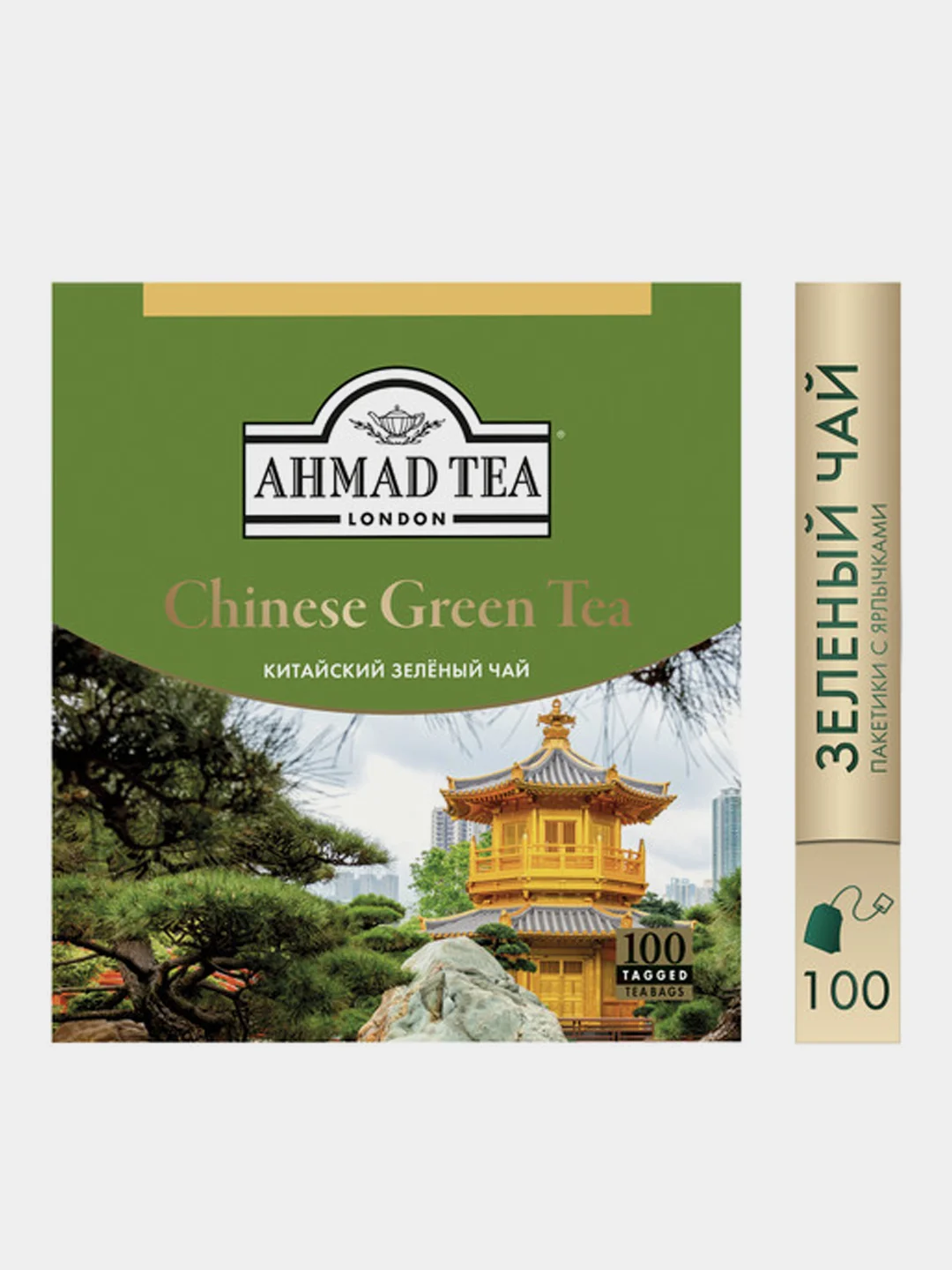 Чай зеленый Ahmad Tea Китайский, 100 пакетиков х 1,8 г
