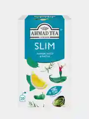 Чайный напиток травяной Ahmad Tea SLIM, лимон, матэ и матча, 20 пакетиков х 1,5 г