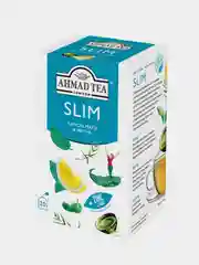Чайный напиток травяной Ahmad Tea SLIM, лимон, матэ и матча, 20 пакетиков х 1,5 г
