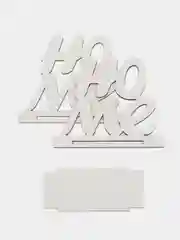 Желтый салфетница деревянная с надписями