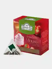 Чай зеленый Ahmad Tea Клубничный мусс, 20 пирамидок х 1,8 г