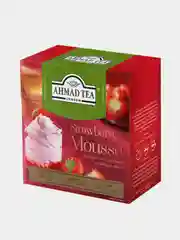 Чай зеленый Ahmad Tea Клубничный мусс, 20 пирамидок х 1,8 г