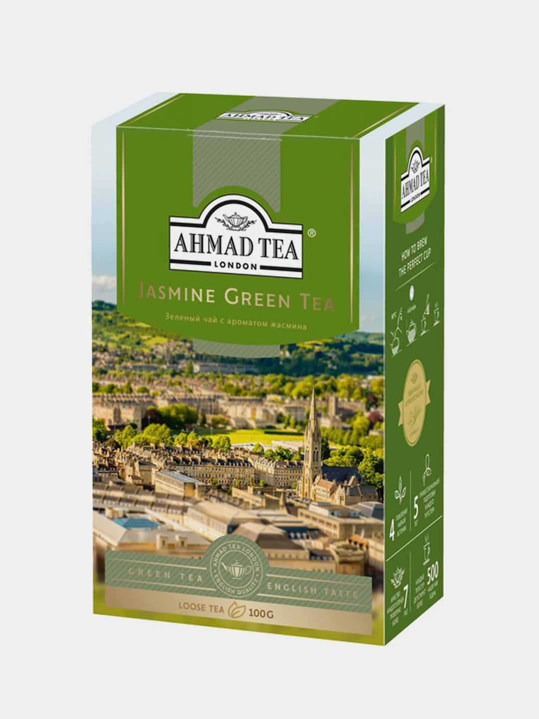 Чай зеленый Ahmad Tea с жасмином, листовой, 100 г