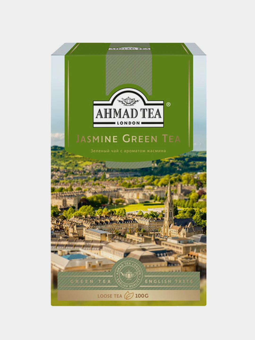 Чай зеленый Ahmad Tea с жасмином, листовой, 100 г
