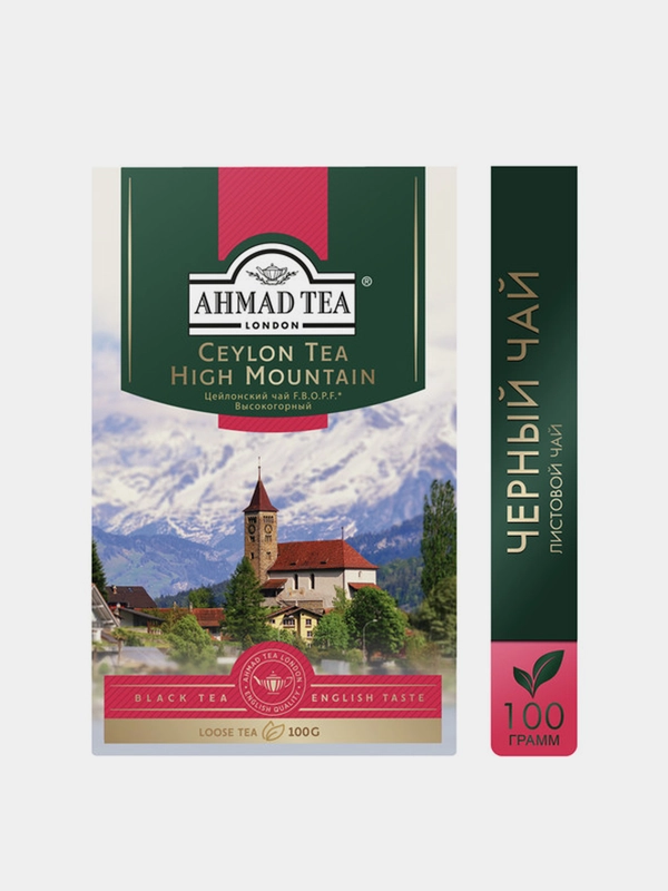 Чай черный Ahmad Tea Цейлонский Высокогорный, листовой, 100 г