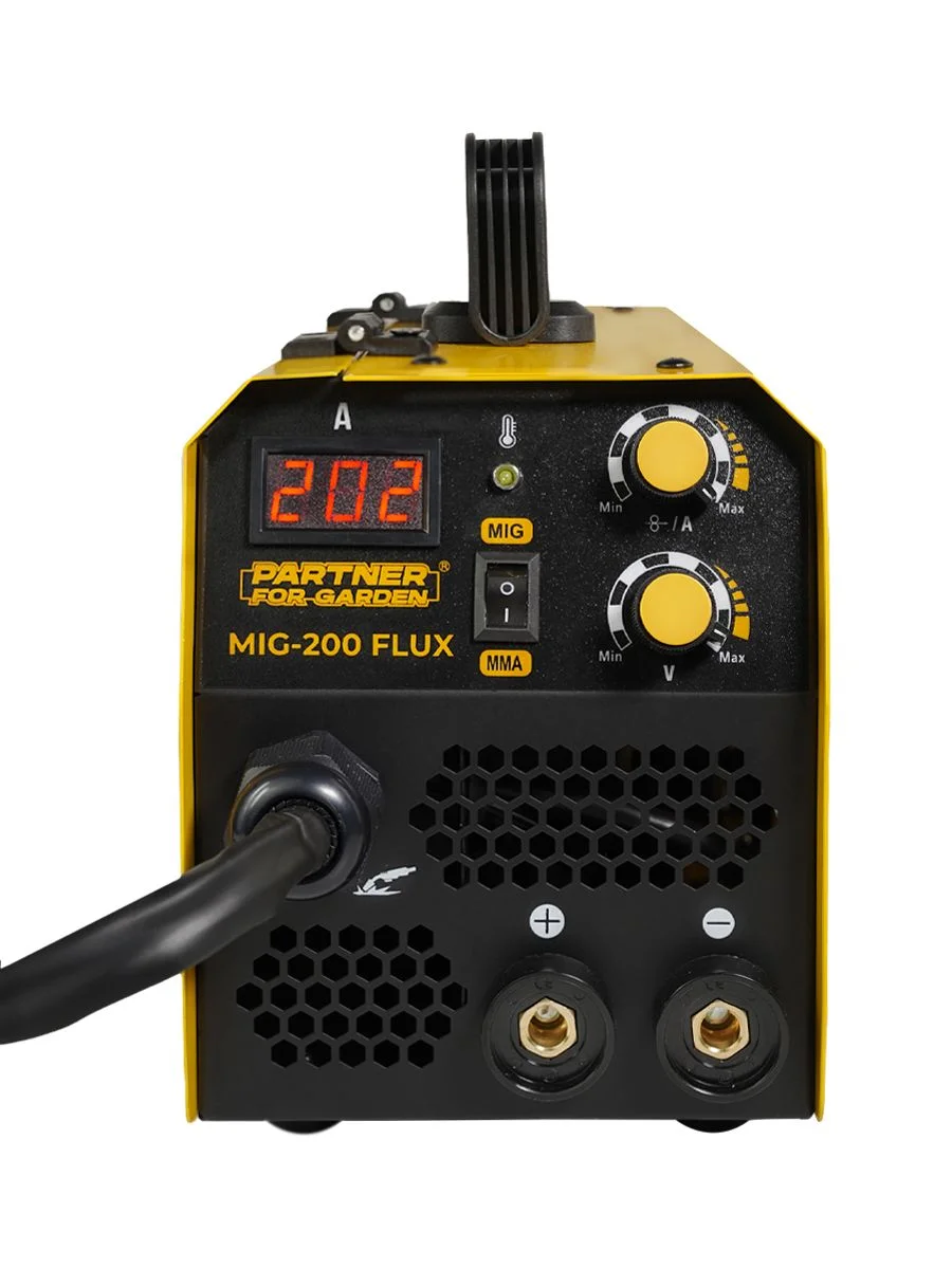 Сварочный аппарат инвертор Partner for Garden MIG 200Flux без газа 2 В 1(MMA/MIG FLUX)IGBT