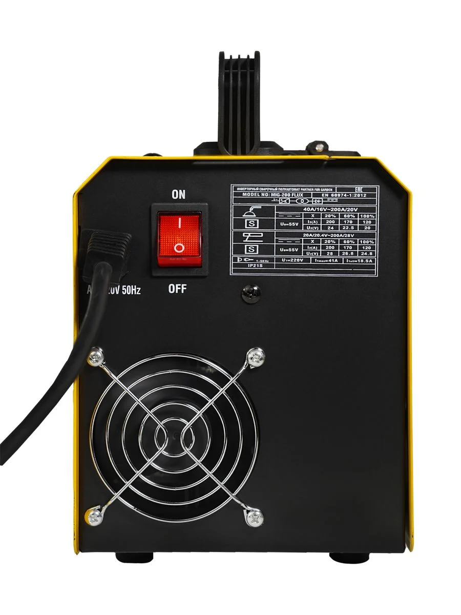 Сварочный аппарат инвертор Partner for Garden MIG 200Flux без газа 2 В 1(MMA/MIG FLUX)IGBT